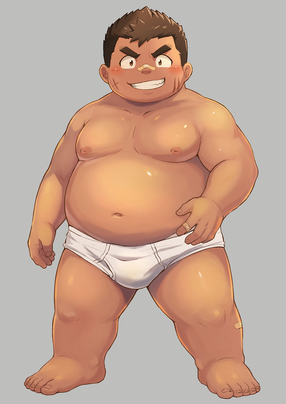 大盛満帆の全身を描いたキャラクターイラスト。